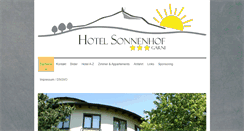 Desktop Screenshot of hotel-sonnenhof-oberursel.de