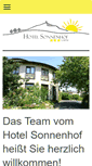 Mobile Screenshot of hotel-sonnenhof-oberursel.de